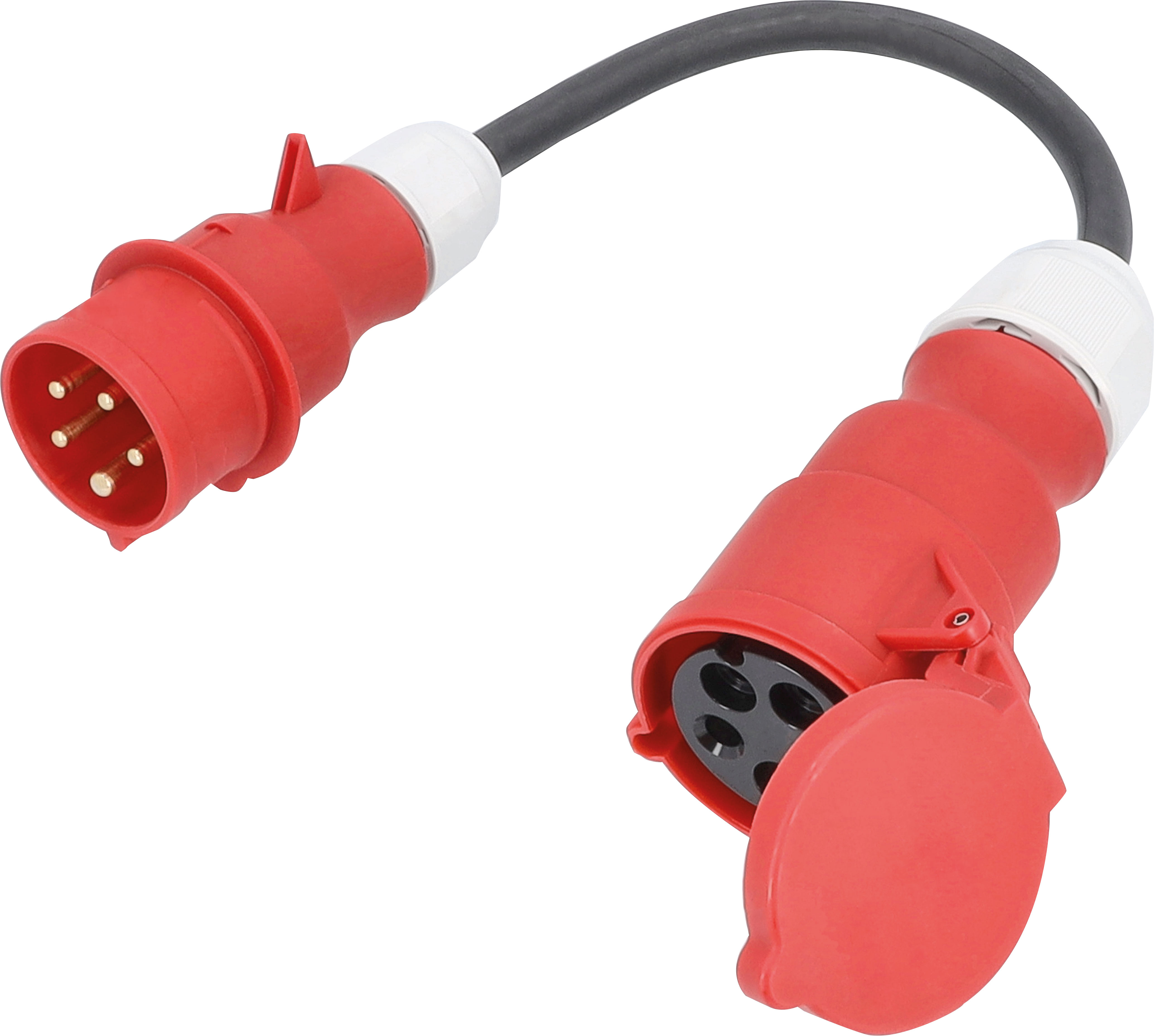 CEE Adapterleitung Kabel 0.3m Schuko Adapter CEE 230V 400V 16A 32A 5-polig IP44 - Bild 20 von 21